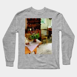 Kitchens - Wildflowers on Kitchen Table Long Sleeve T-Shirt